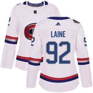 Patrik Laine Women's Adidas Montreal Canadiens Authentic White 2017 100 Classic Jersey