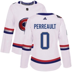 Jacob Perreault Women's Adidas Montreal Canadiens Authentic White 2017 100 Classic Jersey