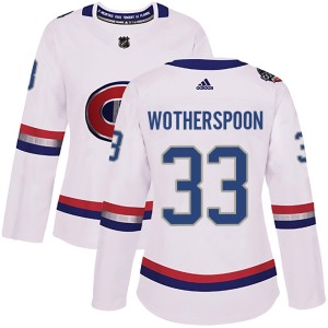 Tyler Wotherspoon Women's Adidas Montreal Canadiens Authentic White 2017 100 Classic Jersey