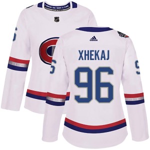 Florian Xhekaj Women's Adidas Montreal Canadiens Authentic White 2017 100 Classic Jersey