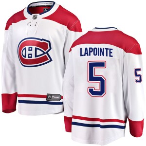 Guy Lapointe Men's Fanatics Branded Montreal Canadiens Breakaway White Away Jersey