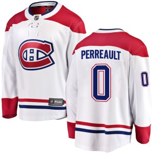 Jacob Perreault Men's Fanatics Branded Montreal Canadiens Breakaway White Away Jersey