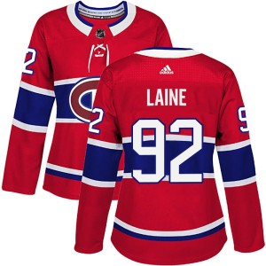 Patrik Laine Women's Adidas Montreal Canadiens Authentic Red Home Jersey