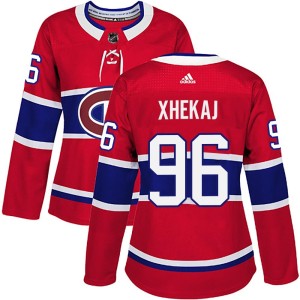 Florian Xhekaj Women's Adidas Montreal Canadiens Authentic Red Home Jersey