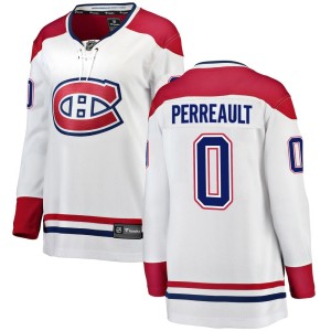 Jacob Perreault Women's Fanatics Branded Montreal Canadiens Breakaway White Away Jersey