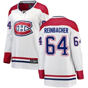 David Reinbacher Women's Fanatics Branded Montreal Canadiens Breakaway White Away Jersey