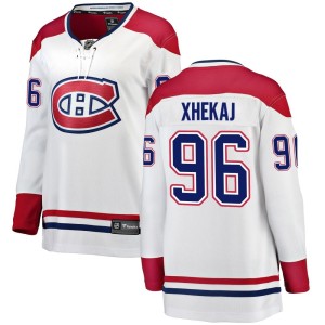 Florian Xhekaj Women's Fanatics Branded Montreal Canadiens Breakaway White Away Jersey