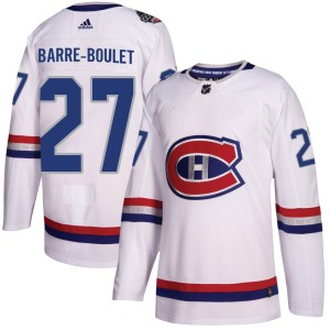 Alex Barre-Boulet Men's Adidas Montreal Canadiens Authentic White 2017 100 Classic Jersey