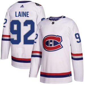 Patrik Laine Men's Adidas Montreal Canadiens Authentic White 2017 100 Classic Jersey