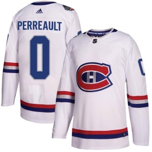 Jacob Perreault Men's Adidas Montreal Canadiens Authentic White 2017 100 Classic Jersey