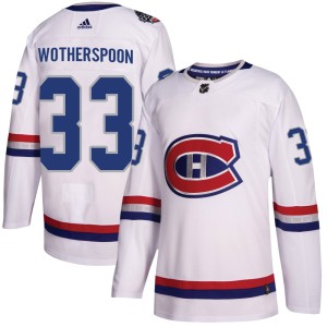 Tyler Wotherspoon Men's Adidas Montreal Canadiens Authentic White 2017 100 Classic Jersey