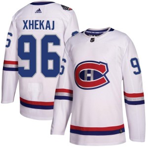 Florian Xhekaj Men's Adidas Montreal Canadiens Authentic White 2017 100 Classic Jersey