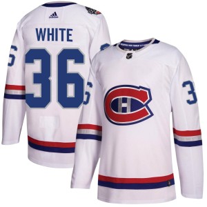 Colin White Youth Adidas Montreal Canadiens Authentic White 2017 100 Classic Jersey