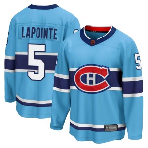 Guy Lapointe Men's Fanatics Branded Montreal Canadiens Breakaway Light Blue Special Edition 2.0 Jersey