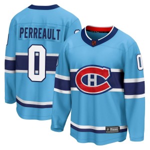 Jacob Perreault Men's Fanatics Branded Montreal Canadiens Breakaway Light Blue Special Edition 2.0 Jersey