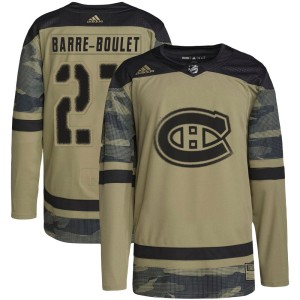 Alex Barre-Boulet Men's Adidas Montreal Canadiens Authentic Camo Military Appreciation Practice Jersey