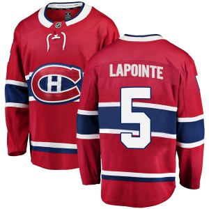 Guy Lapointe Men's Fanatics Branded Montreal Canadiens Breakaway Red Home Jersey