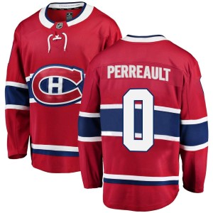 Jacob Perreault Men's Fanatics Branded Montreal Canadiens Breakaway Red Home Jersey