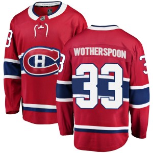 Tyler Wotherspoon Men's Fanatics Branded Montreal Canadiens Breakaway Red Home Jersey