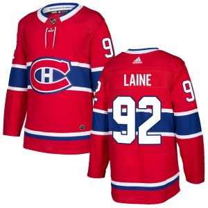 Patrik Laine Men's Adidas Montreal Canadiens Authentic Red Home Jersey