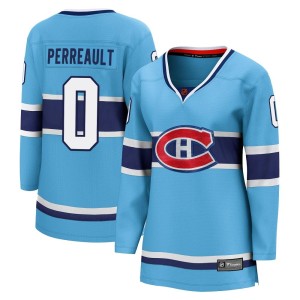 Jacob Perreault Women's Fanatics Branded Montreal Canadiens Breakaway Light Blue Special Edition 2.0 Jersey