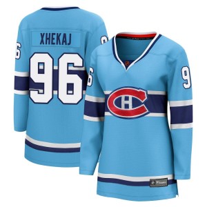 Florian Xhekaj Women's Fanatics Branded Montreal Canadiens Breakaway Light Blue Special Edition 2.0 Jersey