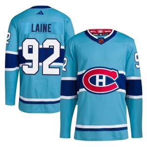 Patrik Laine Men's Adidas Montreal Canadiens Authentic Light Blue Reverse Retro 2.0 Jersey