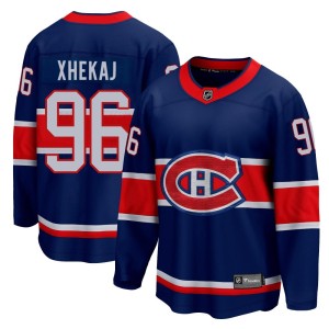 Florian Xhekaj Youth Fanatics Branded Montreal Canadiens Breakaway Blue 2020/21 Special Edition Jersey