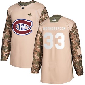 Tyler Wotherspoon Men's Adidas Montreal Canadiens Authentic Camo Veterans Day Practice Jersey