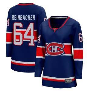 David Reinbacher Women's Fanatics Branded Montreal Canadiens Breakaway Blue 2020/21 Special Edition Jersey