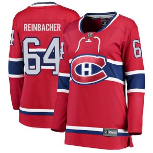 David Reinbacher Women's Fanatics Branded Montreal Canadiens Breakaway Red Home Jersey